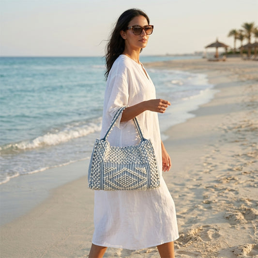 Azure Denim Bag