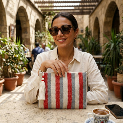 Scarlet Stripe Bag