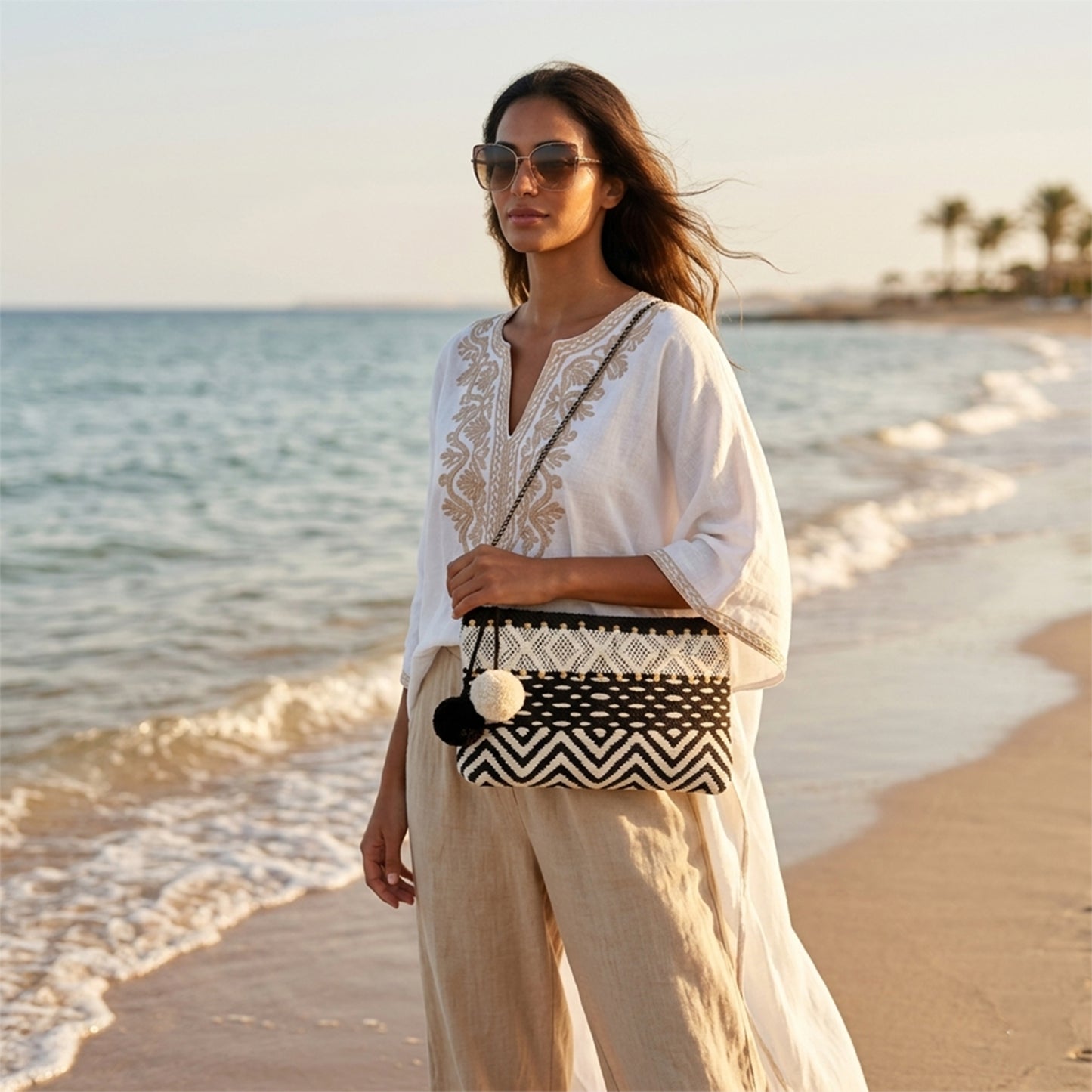 Noir Chevron Bag