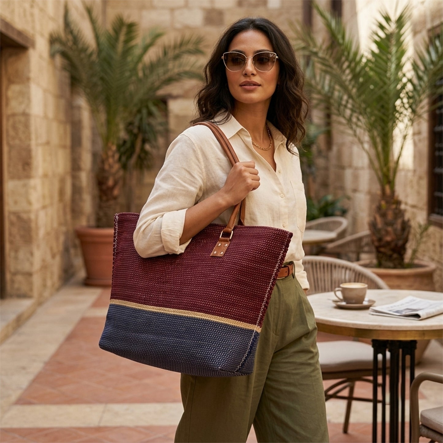 Burgundy Horizon Bag
