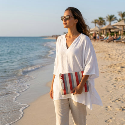 Scarlet Stripe Bag