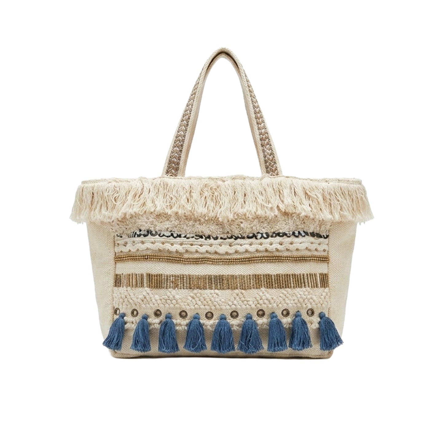 Azure Tassel Tote
