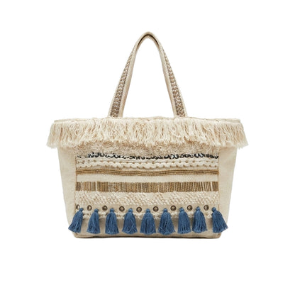 Azure Tassel Tote
