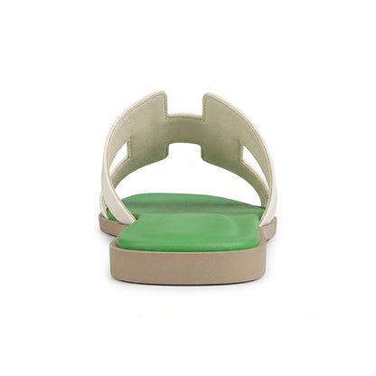 Terra Slides in Floral Green