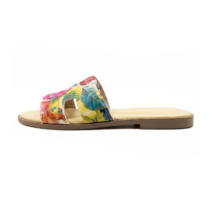 Terra Slides in Floral Yellow