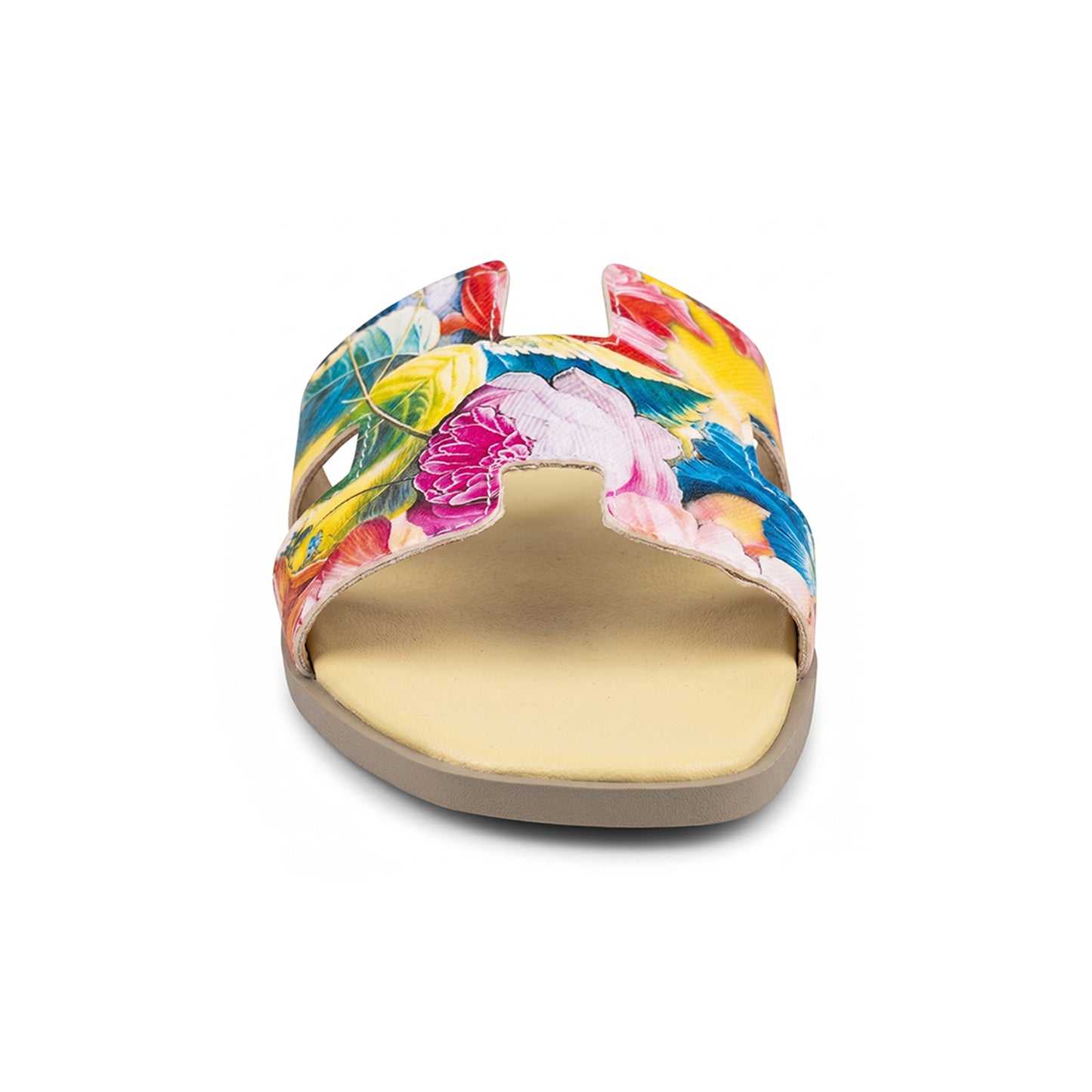 Terra Slides in Floral Yellow