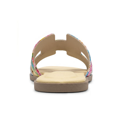 Terra Slides in Floral Yellow