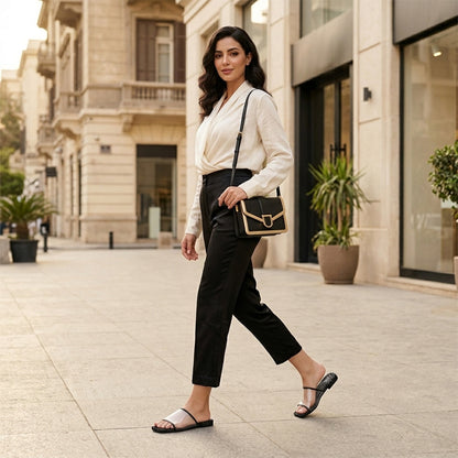 Vela Slippers in Black