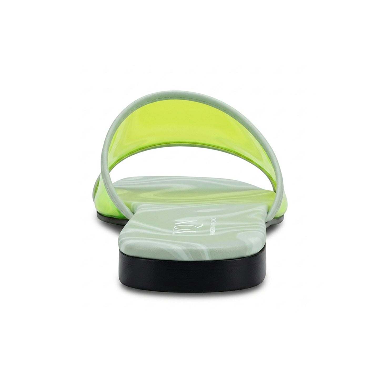 Vela Slippers in Lime Green