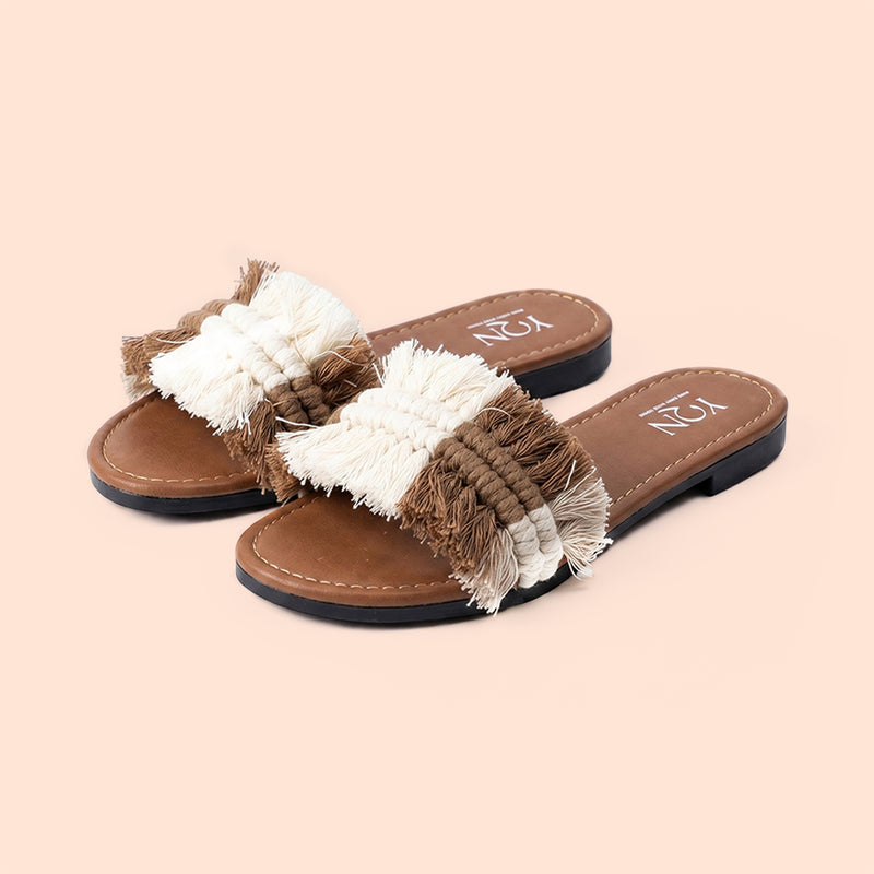 Sahara Macrame Slippers