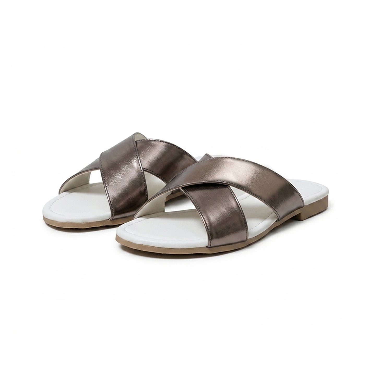 SunKissé Sandals in Silver