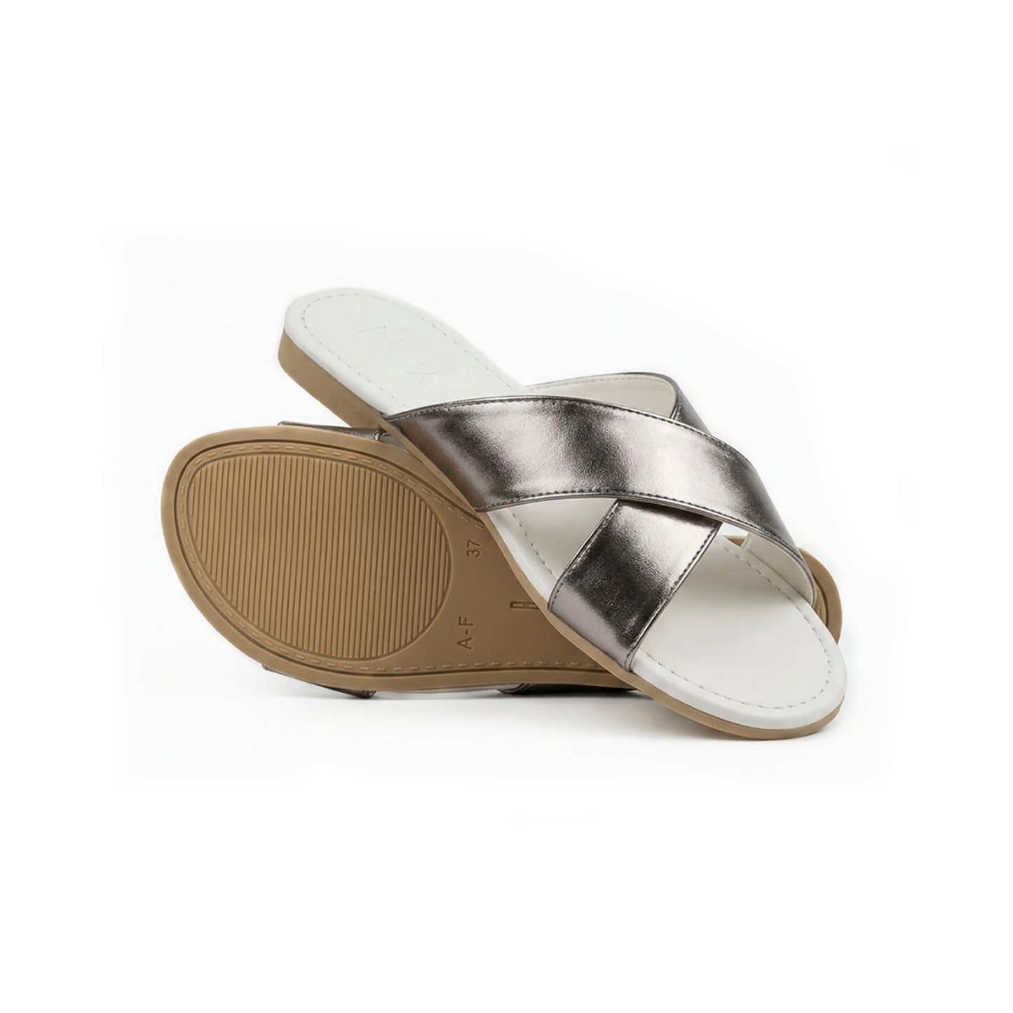 SunKissé Sandals in Silver