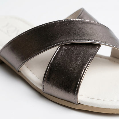 SunKissé Sandals in Silver