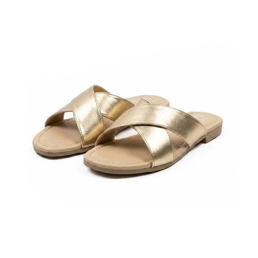 SunKissé Sandals in Gold