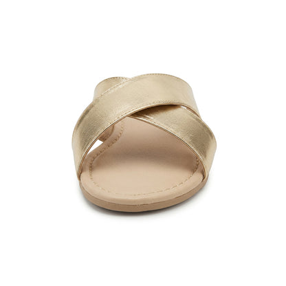 SunKissé Sandals in Gold