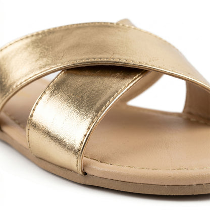 SunKissé Sandals in Gold